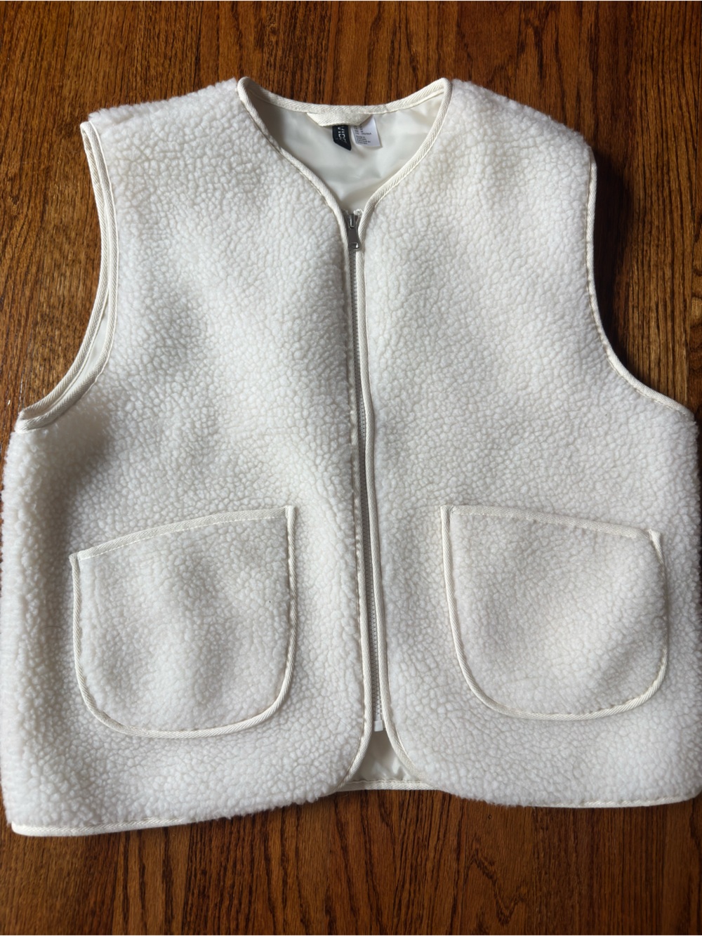 H&M Sherpa Zip-Up Vest
